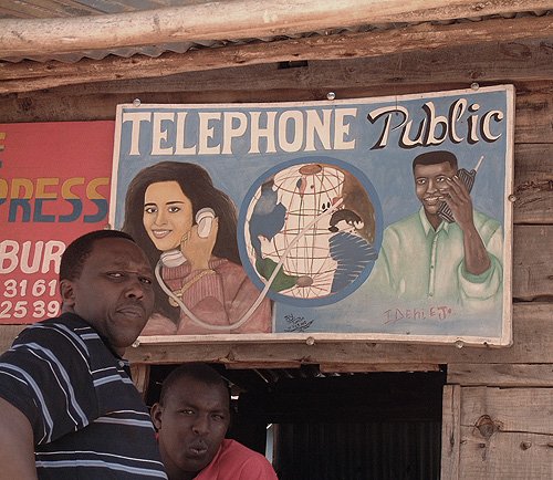 Local telephone shop, Ruyigi, Burundi © 2006 Jan Oberg, TFF