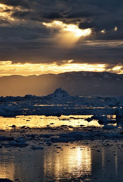 The Ice Fjord Midnight Sun @ Gitte Arvegaard 2005